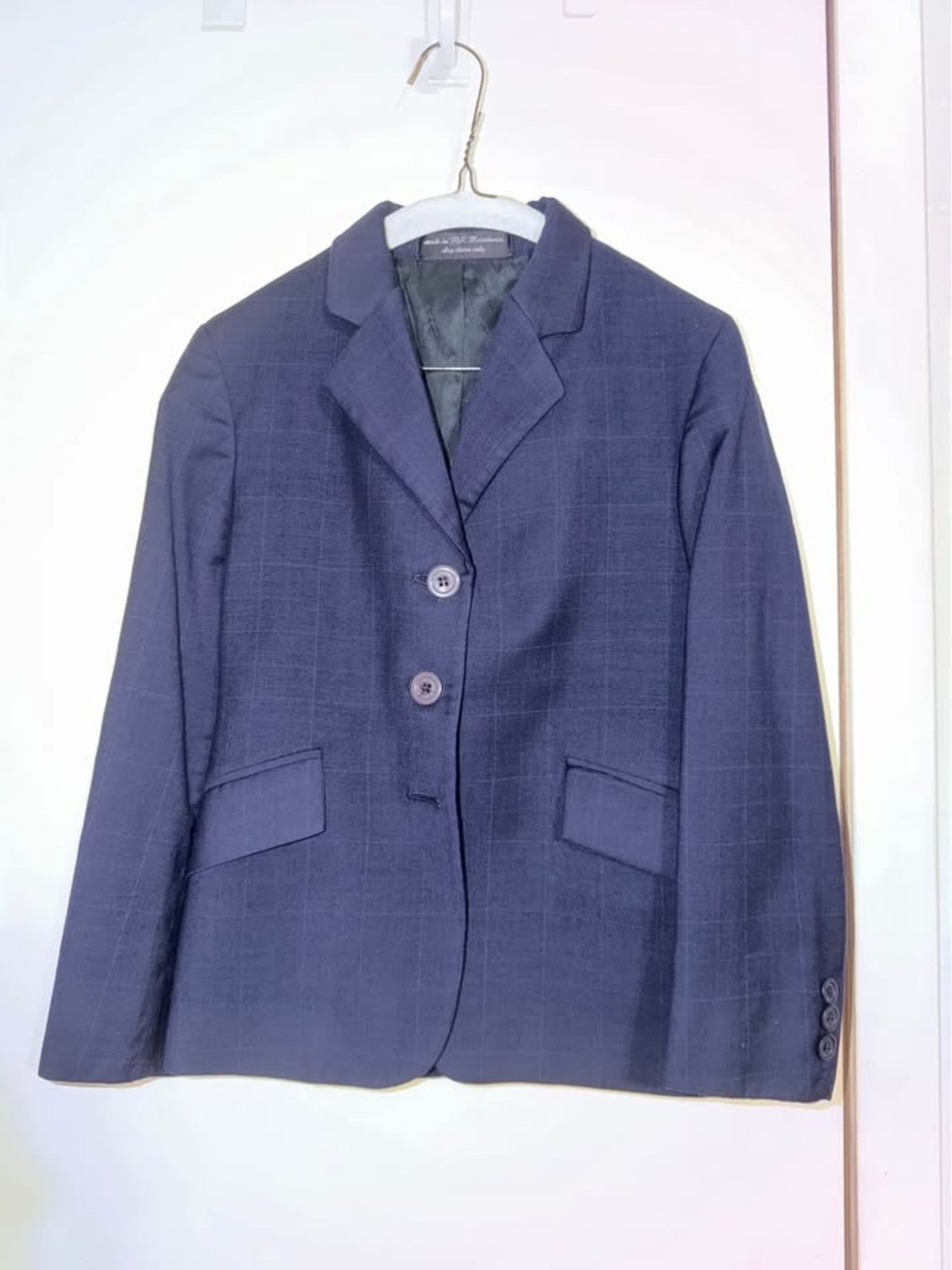 Girls' Navy 12 Short RJ Classic English Show Jacket